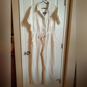 Jumpsuit/ Linen Boilersuit- Universal Thread NWT. Size 14
